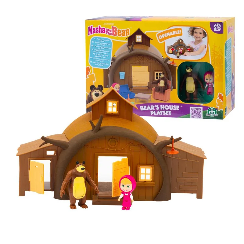 Masha playset casa con 2 personaggi