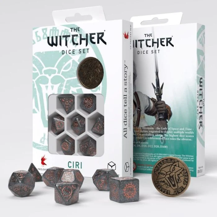 Set di 7 Dadi The Witcher Ciri - Elder Blood