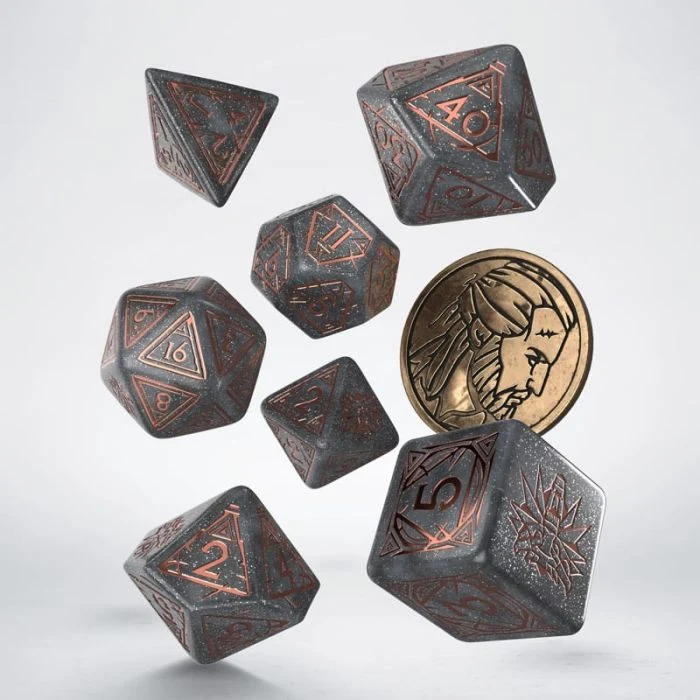 Set di 7 Dadi The Witcher Geralt - Price Of Neutrality