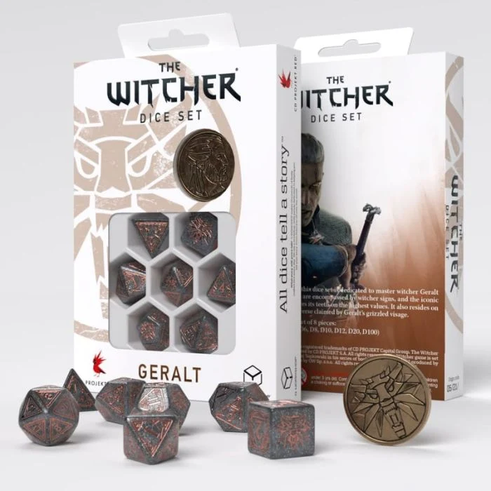 Set di 7 Dadi The Witcher Geralt - Price Of Neutrality