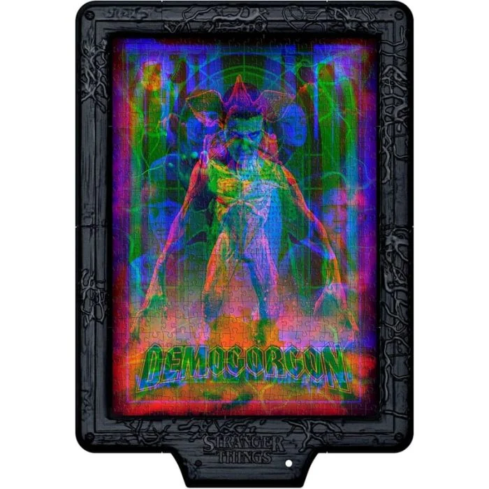 Stranger Things - Metamorphic Art Collection - Demogorgon’s Hunt - Puzzle Interattivo con Cornice 520 Pezzi