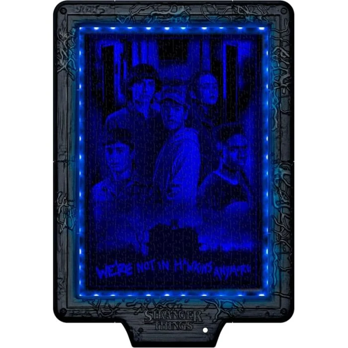 Stranger Things - Metamorphic Art Collection - Demogorgon’s Hunt - Puzzle Interattivo con Cornice 520 Pezzi