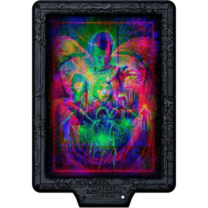 Stranger Things - Metamorphic Art Collection - The Upside Down - Puzzle Interattivo con Cornice 520 Pezzi