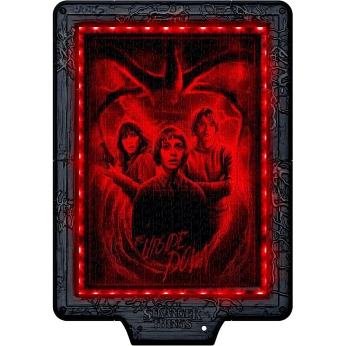 Stranger Things - Metamorphic Art Collection - The Upside Down - Puzzle Interattivo con Cornice 520 Pezzi
