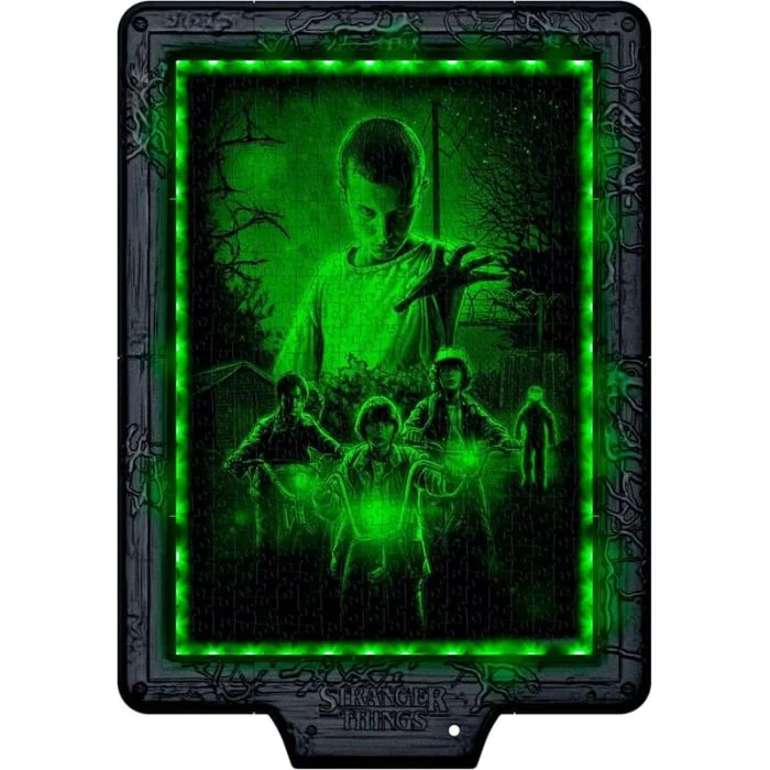 Stranger Things - Metamorphic Art Collection - The Upside Down - Puzzle Interattivo con Cornice 520 Pezzi