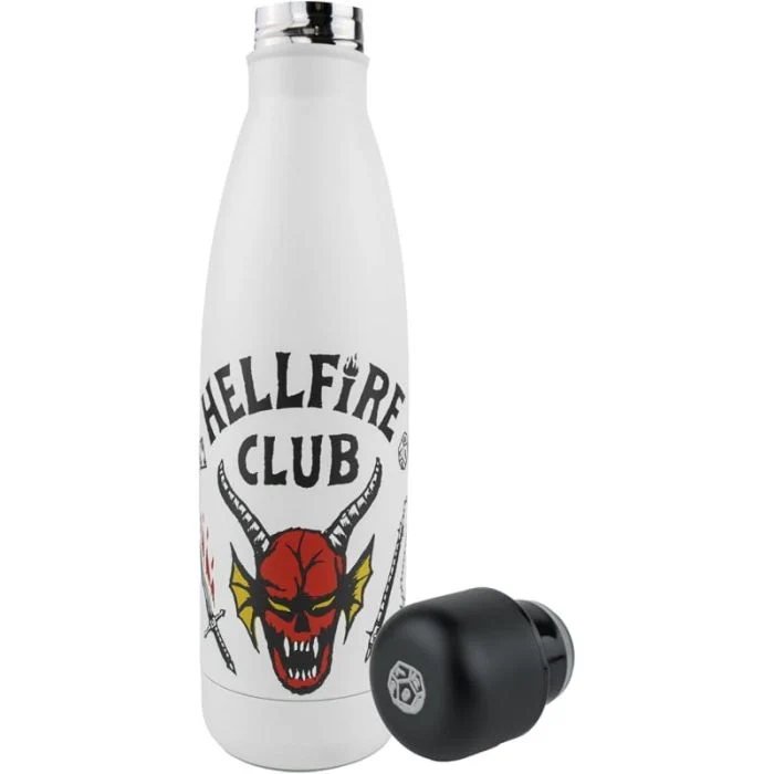 Stranger Things - Borraccia Termica 500ml - Hellfire Club (Bianca)