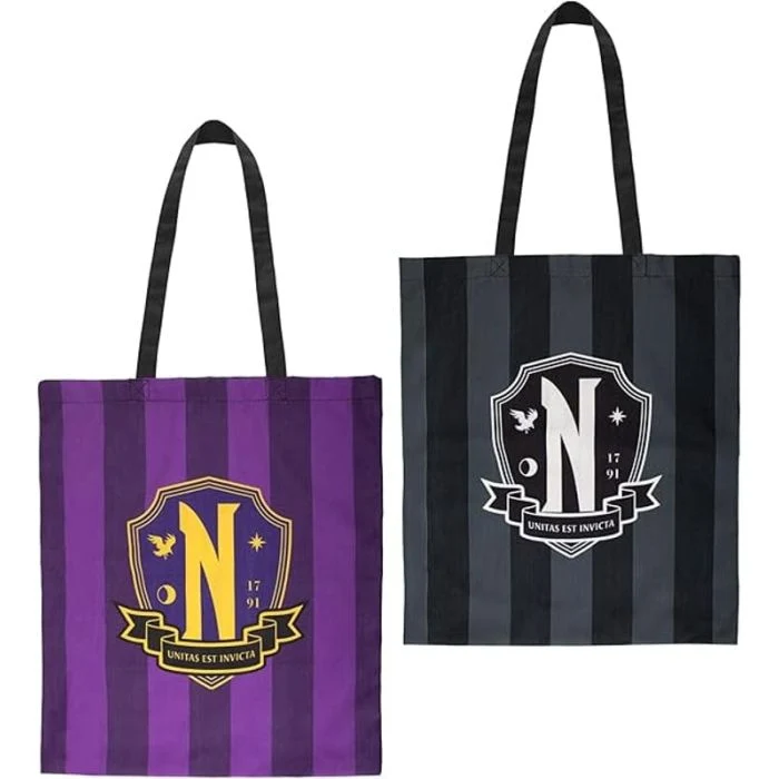 Mercoledì - Borsa in Tela Nevermore Academy