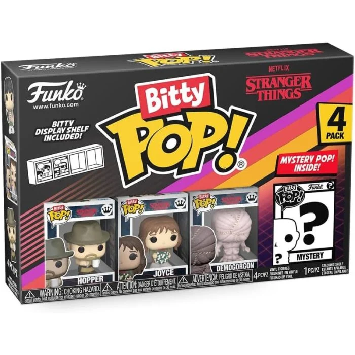 Funko Bitty Pop! Stranger Things - Hopper (Pack da 4)