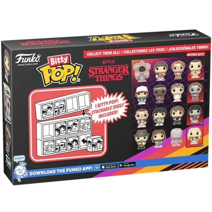 Funko Bitty Pop! Stranger Things - Hopper (Pack da 4)