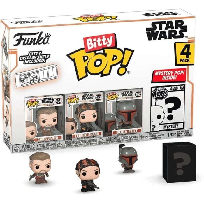 Funko Bitty Pop! Star Wars - The Mandalorian - Marshal (Pack da 4)