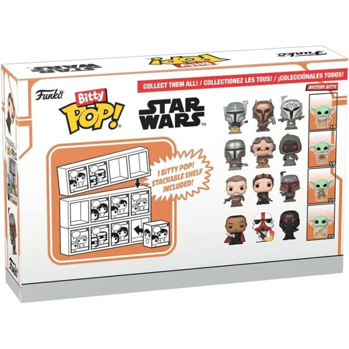 Funko Bitty Pop! Star Wars - The Mandalorian - Marshal (Pack da 4)