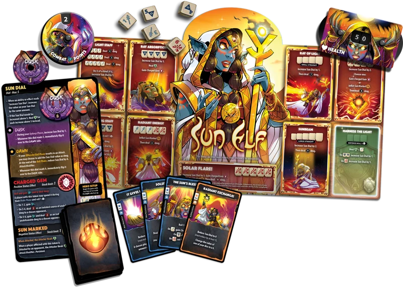 Dice Throne Hero Pack Sun Elf