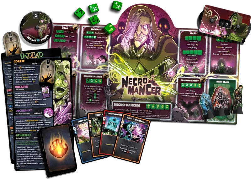 Dice Throne Hero Pack Necromancer