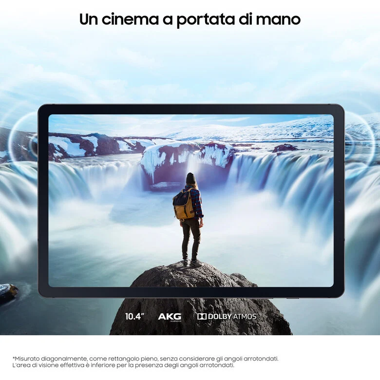 Samsung Galaxy Tab S6 Lite Tablet Android 10.4 Pollici Wi-Fi RAM 4 GB, 128 GB espandibili Tablet Android 12 Oxford Gray