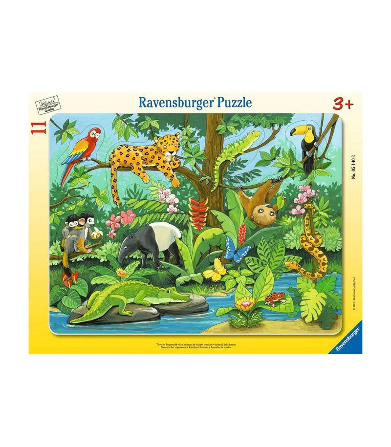 Puzzle Didactica Incorniciati - Animali della giungla