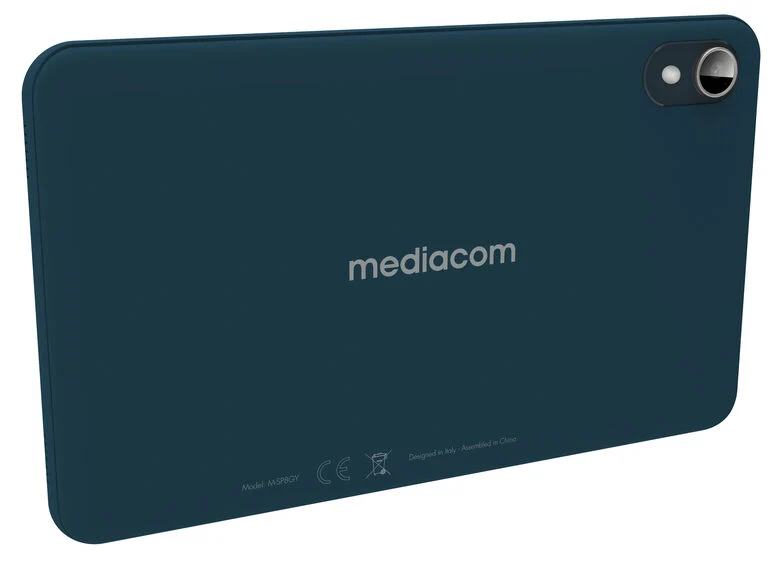 Mediacom M-SP8GY tablet Cortex 32 GB 20,3 cm (8") 3 GB Wi-Fi 6 (802.11ax) Android 14 Nero, Blu