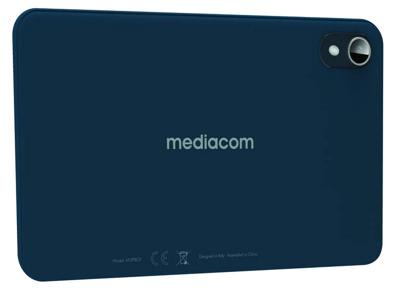 Mediacom M-SP8GY tablet Cortex 32 GB 20,3 cm (8") 3 GB Wi-Fi 6 (802.11ax) Android 14 Nero, Blu