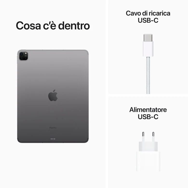 Apple iPad 12.9-pollici Pro Wi‑Fi + Cellular 256GB - Grigio Siderale