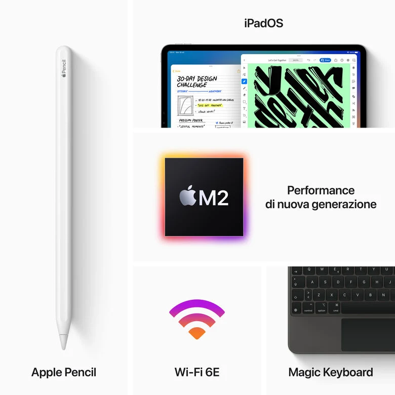 Apple iPad 12.9-pollici Pro Wi‑Fi 256GB - Grigio Siderale