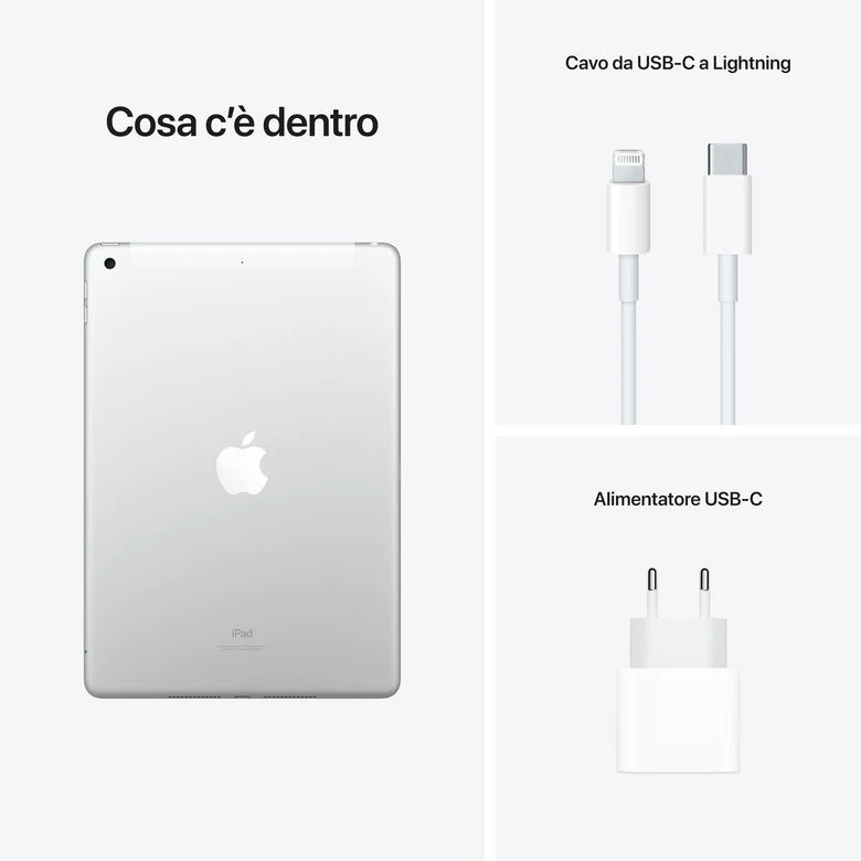 Apple iPad , 10.2" LED, 2160 x 1620, A13 Bionic, 256GB, 802.11ac Wi-Fi 5, LTE, Bluetooth 4.2, Touch ID, 8MP + 12MP, iPadOS