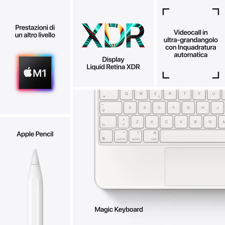 Apple iPad Pro 12.9" con Chip M1 (quinta gen.) Wi-Fi 128GB - Argento