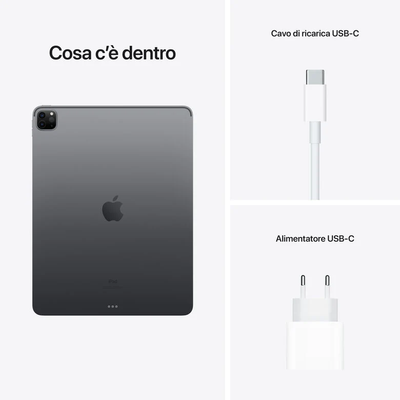 Apple iPad Pro 12.9" con Chip M1 (quinta gen.) Wi-Fi 128GB - Grigio siderale