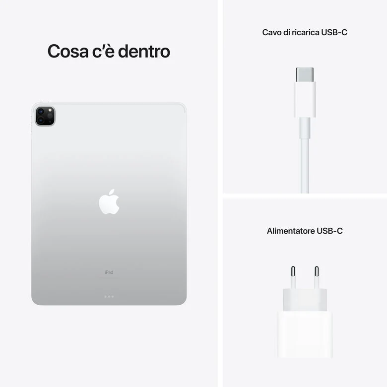 Apple iPad Pro 12.9" con Chip M1 (quinta gen.) Wi-Fi 256GB - Argento