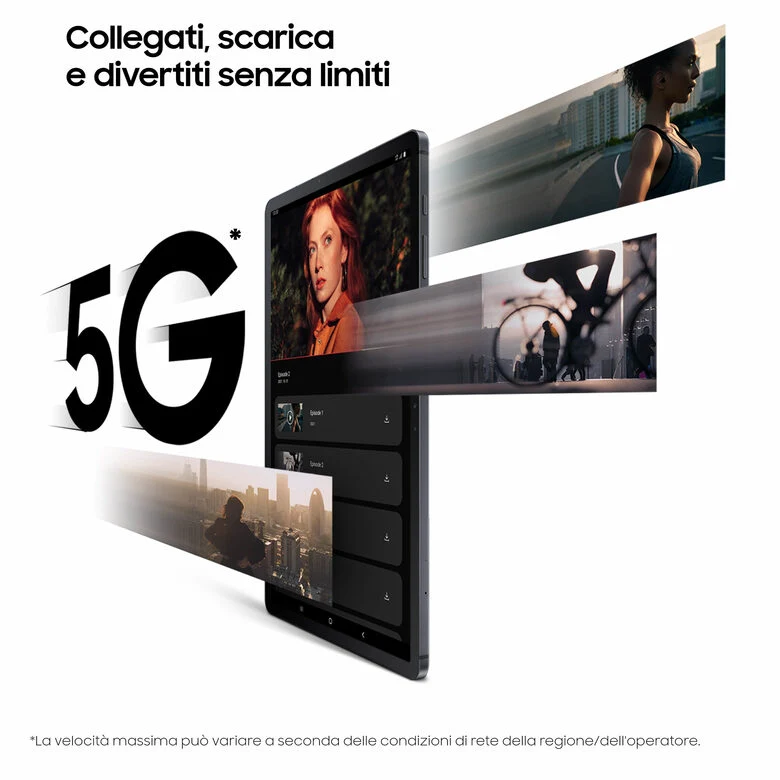 Samsung Galaxy Tab S7 FE Tablet Android 12,4 Pollici 5G RAM 4 GB 64 GB Tablet Android 11 Black