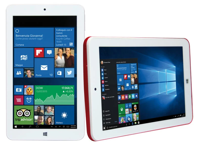 Mediacom WinPad W700 16 GB 17,8 cm (7") Intel Atom® 1 GB Windows 10 Home Rosso, Bianco