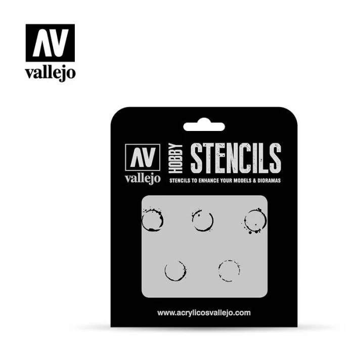Vallejo Stencils – Drum Oil Markings