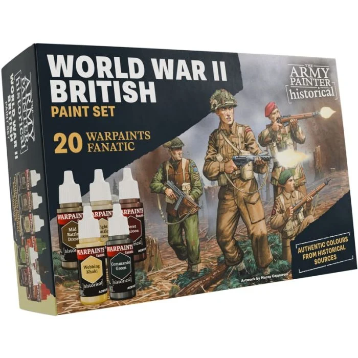 Historical - World War II - British Paint Set - 20 Warpaints Fanatic