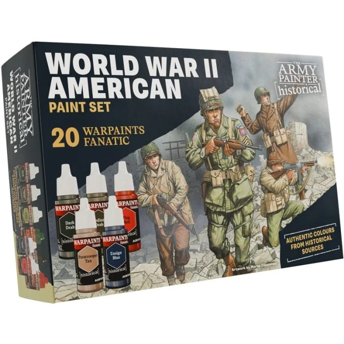 Historical - World War II - American Paint Set - 20 Warpaints Fanatic
