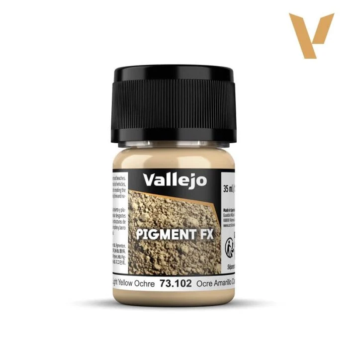 Vallejo Pigments Color Light Yellow Ochre 35 ml