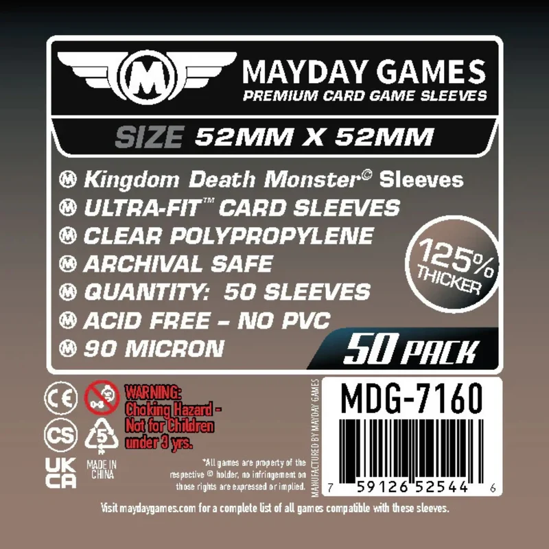 Kingdom Death Monster Premium Sleeves 52x52mm (50)