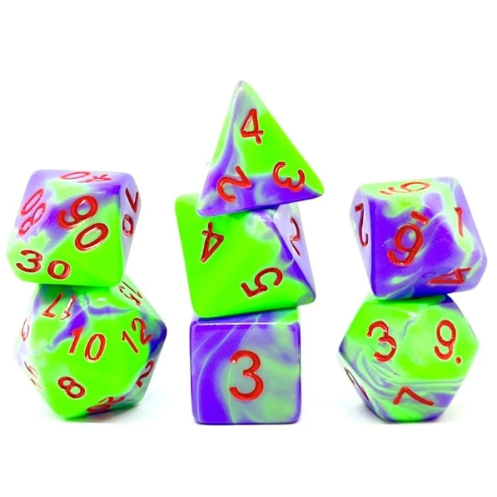 Set di 7 Dadi Blended - Green Joker