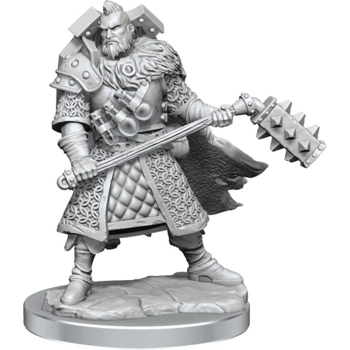 Guerriero Umano Maschio - Miniatura D&D Frameworks W01