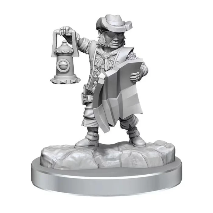Halfling Ladro Maschio - Miniatura D&D Frameworks W02A