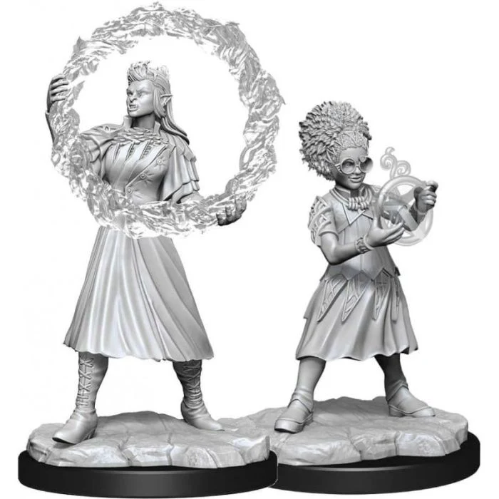 Orco Mago Femmina (Rootha) e Umano Mago Femmina (Zimone) - 2 Miniature Magic the Gathering W15