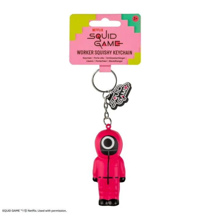 Squid Game - Portachiavi Squishy Lavoratore