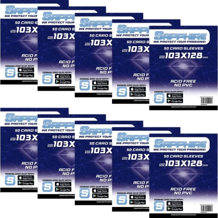 10x 50 Bustine Sapphire NAVY 103x128 | Mythic Bundle