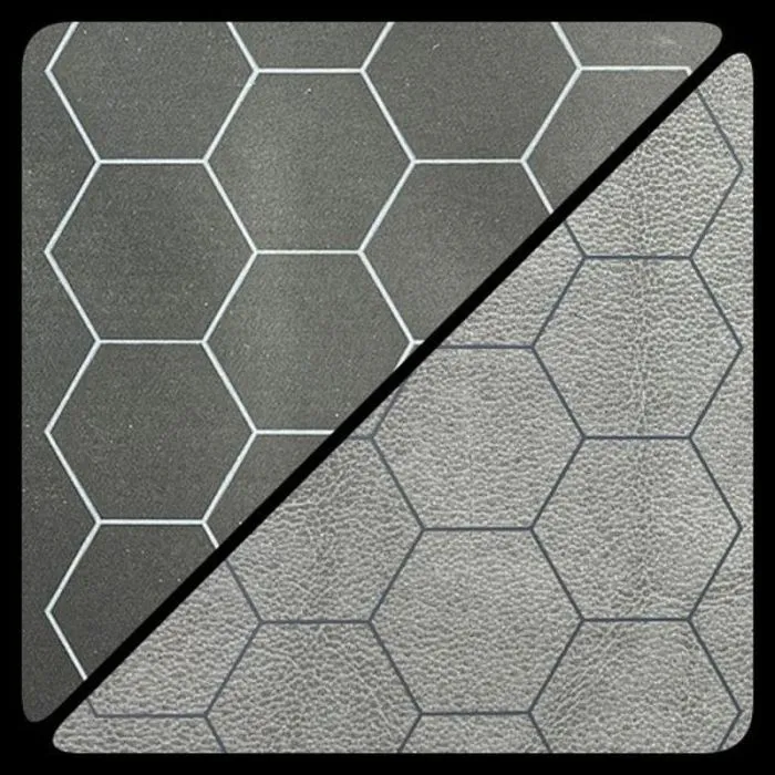 Megamat (88x122) - Esagoni Nero-Grigio
