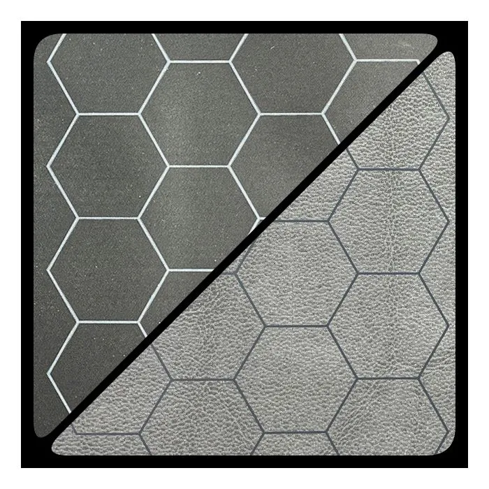 Battlemat (60x66) - Esagoni Nero-Grigio
