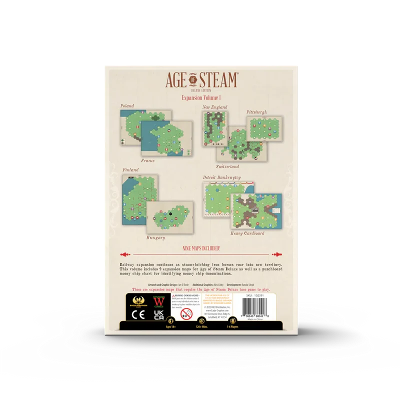Age of Steam Deluxe - Expansion Volume I