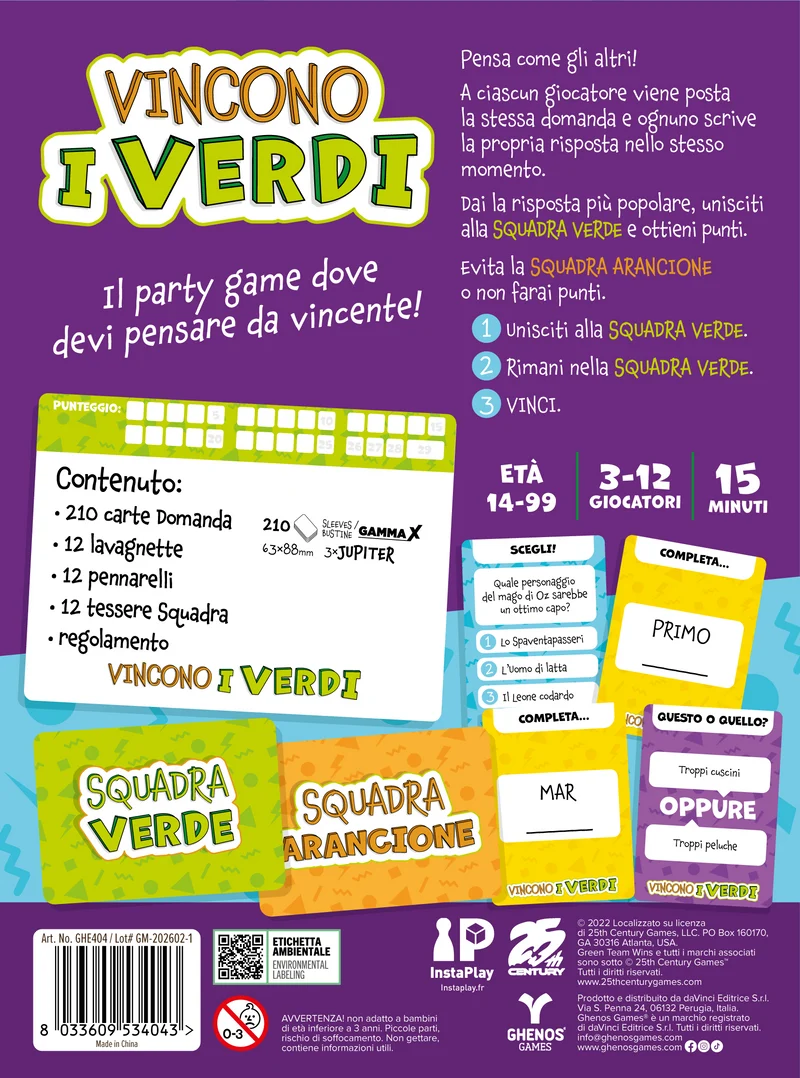 Vincono i verdi