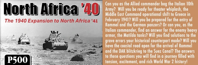 North Africa '40 - The 1940 Expansion to North Africa '41