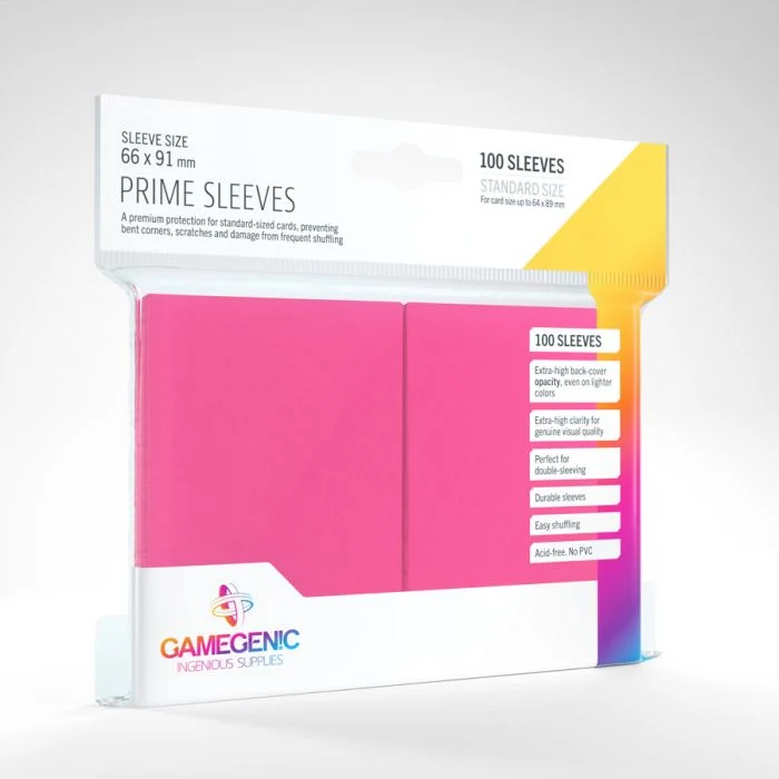 Bustine Opache Gamegenic Prime Sleeves 100 (ROSA)