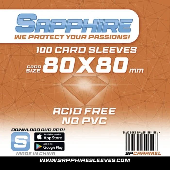 100 Bustine Sapphire CARAMEL 80x80