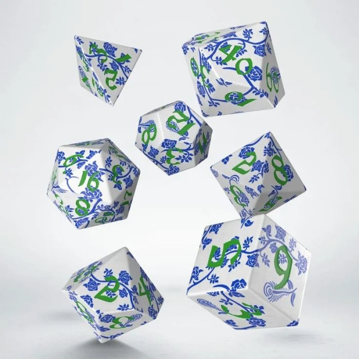 Full Art Dice Set - Porcelain