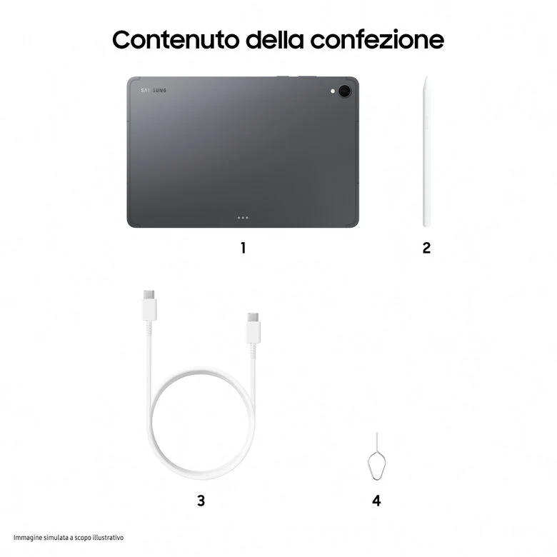 Samsung Galaxy Tab S11, Tablet AI, Wi-Fi, Design Leggero, Strumenti AI Multimodali, DeX, RAM 12GB, 256 GB, Batteria a Lunga Durata, Gray