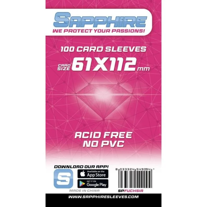 100 Bustine Sapphire FUCHSIA 61x112